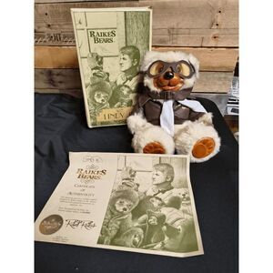 VTG 1992 Raikes Bears Mint Condition Lindy Jr Pilot w/ Tags, Box, and COA